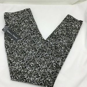 Rebecca Malone Pull Up Jeggings Black Ivory Sz 6